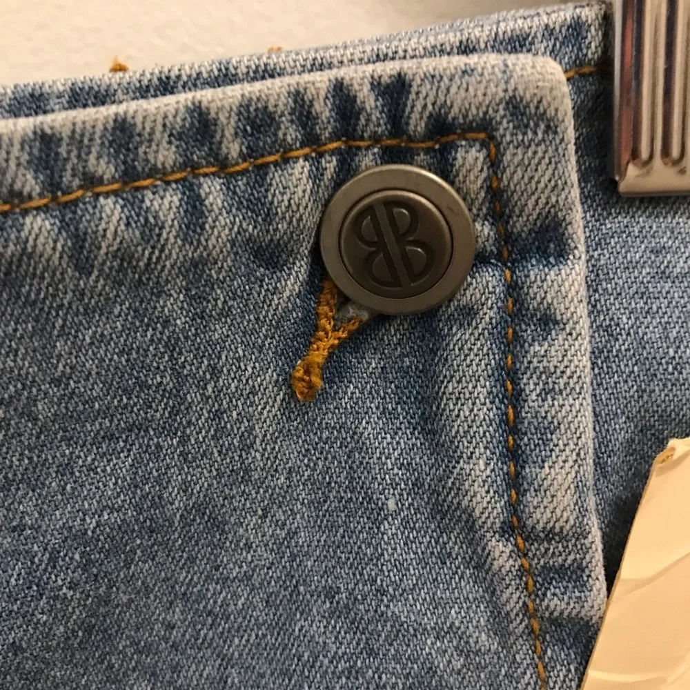 NWT Vintage Bill Blass Denim Skort 14 blue light wash cotton